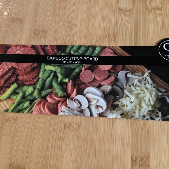 Bamboo Cutting Board 14" x 19" x 6" - Picture 2 of 3